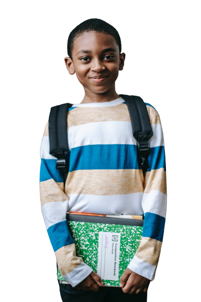 Student standing